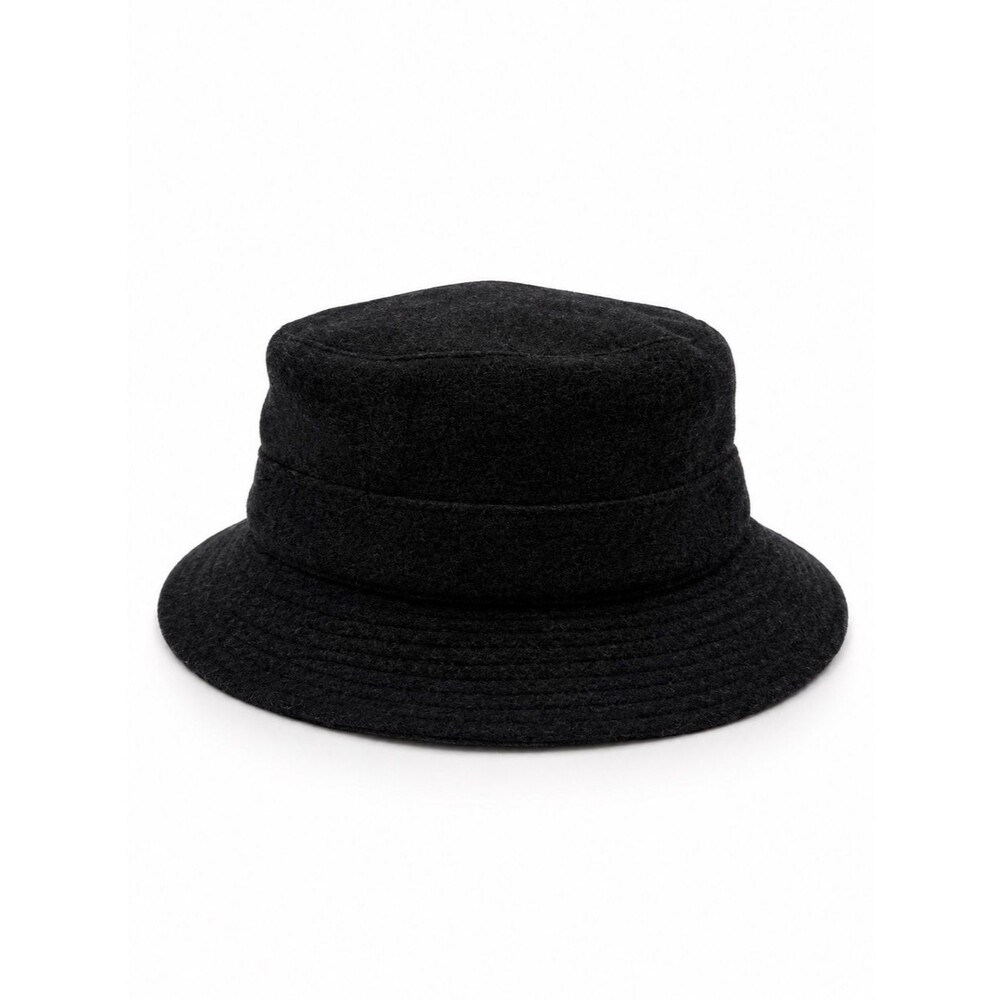 Banana Republic Charcoal Gray Wool Bucket Hat M/L Cloche Style Italy